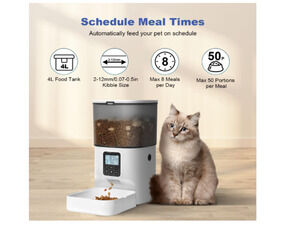 Automatic Cat Feeder Timed Dog & Cat Food Dispenser with 10s Voice Recorder GUC